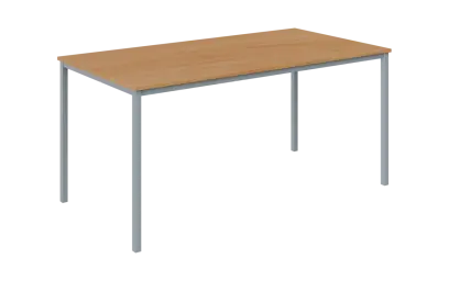 JPT 160 Jídelní stůl 1600 x 800 mm, deska buk royal / podnož stříbrná